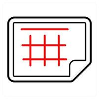 Excel Sheet and file icon concept vector