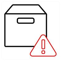 Box information and help icon concept vector