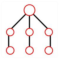 Network and link icon concept vector