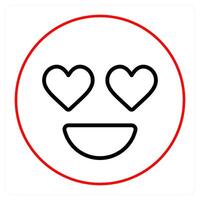 Happy and satisfied icon concept vector