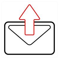 Forward message and forwarding icon concept vector