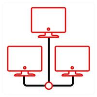 Hosting and files icon concept vector
