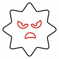 Virus Scan and search icon concept vector