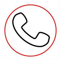 Call and phone icon concept vector