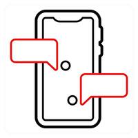 Mobile Sms and mobile icon concept vector