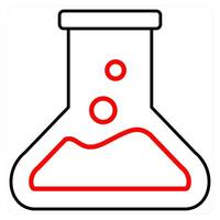 Laboratory and lab icon concept vector