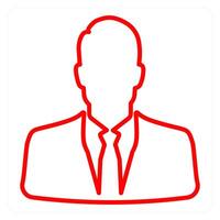 Man and businessman icon concept vector