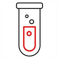Test Tube and drop icon concept vector