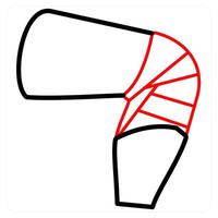 Knee Fracture and pain icon concept vector