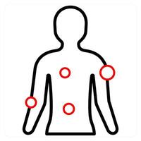 Symptom Checker and patient icon concept vector