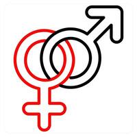 Gender Symbol and sign icon concept vector