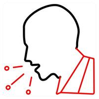 Cough and cold icon concept vector
