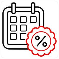 Calendar and day icon concept vector