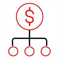 Refinance and house icon concept vector