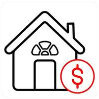 Home Loan and home icon concept vector
