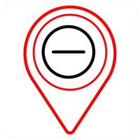 Trash and location icon concept vector