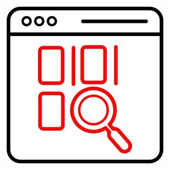 programación y codificación icono concepto vector