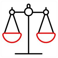 Balance And Gdpr Icon Concept vector