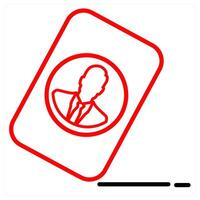 Contact Register And Address Icon Concept vector