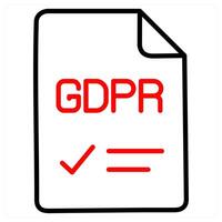 Gdpr And Privacy Icon Concept vector