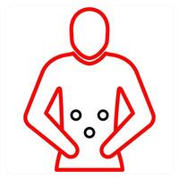 Rash and itchy icon concept vector