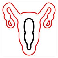 Gynecology and uterus icon concept vector