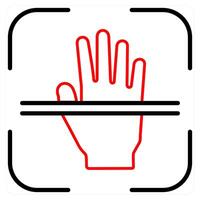 Biometric Scan and scan icon concept vector