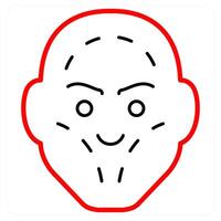 Facial Plastic Surgery and surgery icon concept vector