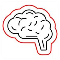 Neurosurgery and brain icon concept vector