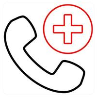 On Call Medical Service and help iocn concept vector