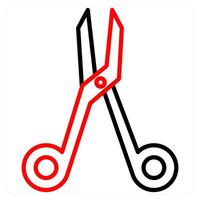 Bandage Scissors and medical icon concept vector
