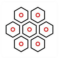 Cell and covid icon concept vector