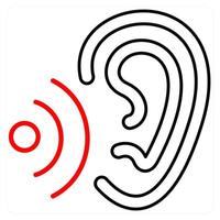 Otology and hear icon concept vector