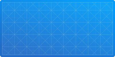 blueprint background. Grid paper for tech, architecture, and education projects. Wireframe pattern, graph notes, and metric cutting mat texture. vector