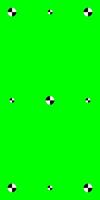 Vertical greenscreen template with motion tracking marks. Used for chromakey in social media production. design. vector