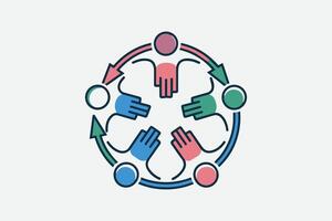 Icon with reflection on white background vector