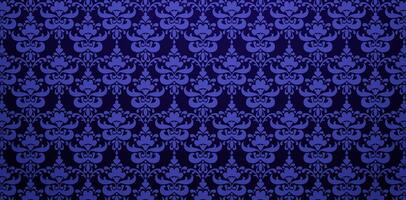 decorative floral seamless damask wallpaper pattern dark blue background for knitted fabric texture, fabric printing textile, birthday invitations cover, wrapping paper, covering book element template vector