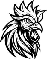 Bold Rooster Crest Motif vector