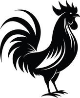 Modern Rooster Shape vector