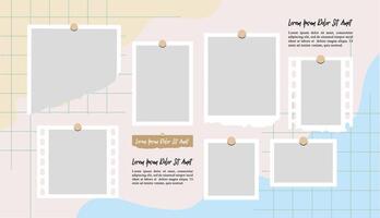 Board Collage photo effect vector