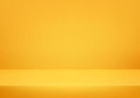 Empty yellow studio background. Abstract empty studio. Light scene for product. Space for selling products on the website. illustration. vector
