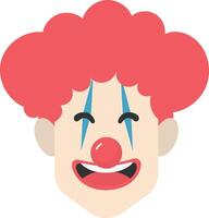 Fun CLown Mask on White Background vector