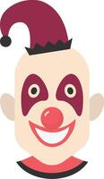 Happy Clown Mask with Cute Cap vector