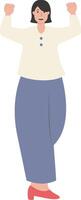 Business Women Character on White Background vector