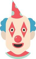 Smile Clown Mask with Cute Hat vector