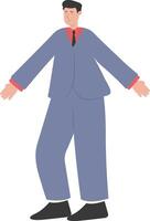 Illustration of Businessman in Office Uniform vector