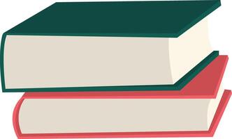 Illustration of Two Stack Book vector