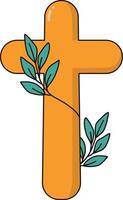 Religion Symbol for Happy Easter Day vector