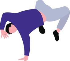 Guy Dancer Illustration on White Background vector