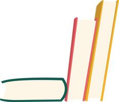 Reading a book in a standing position vector